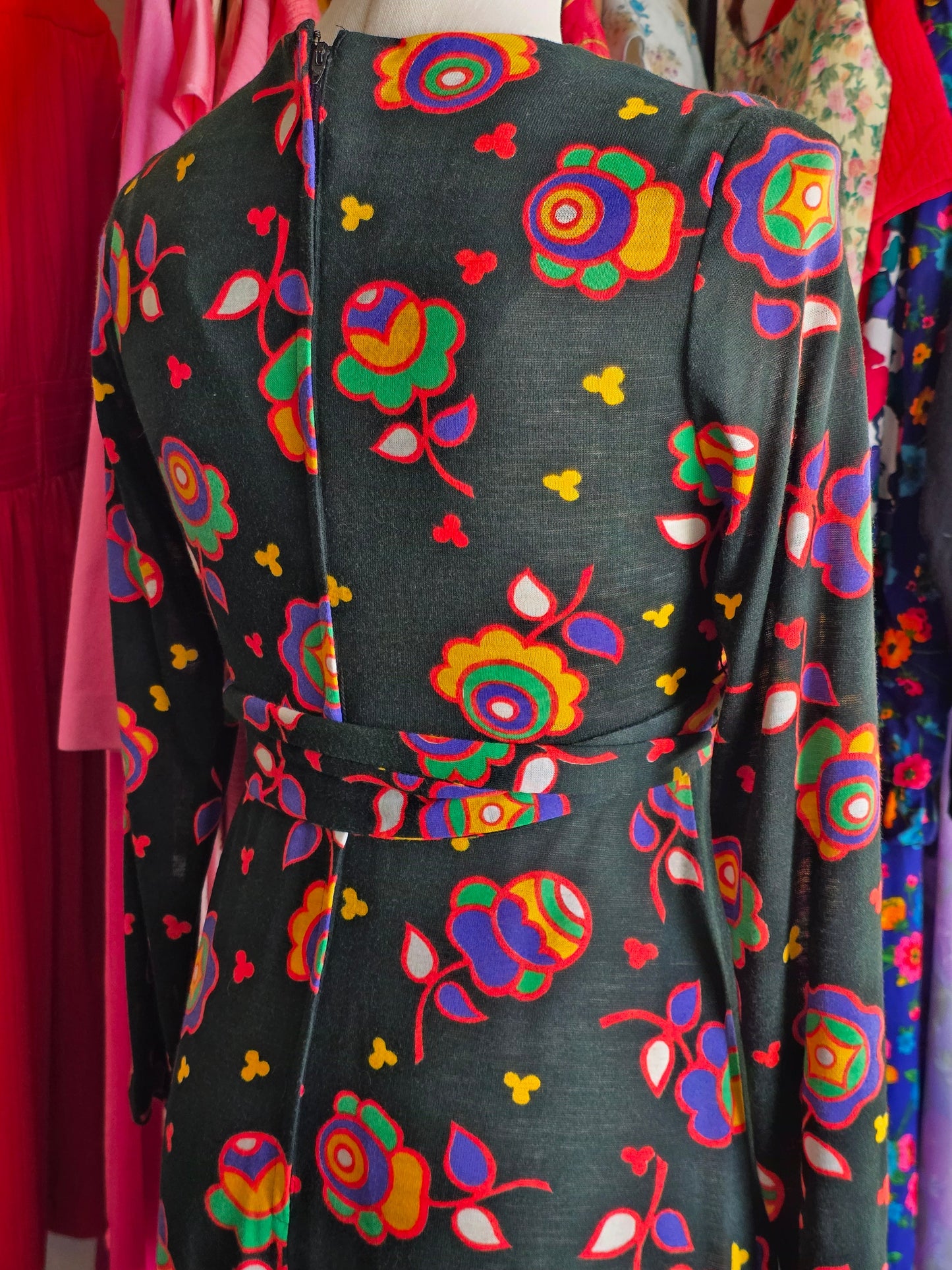 1980s Kelly Arden Funky Yellow Dress