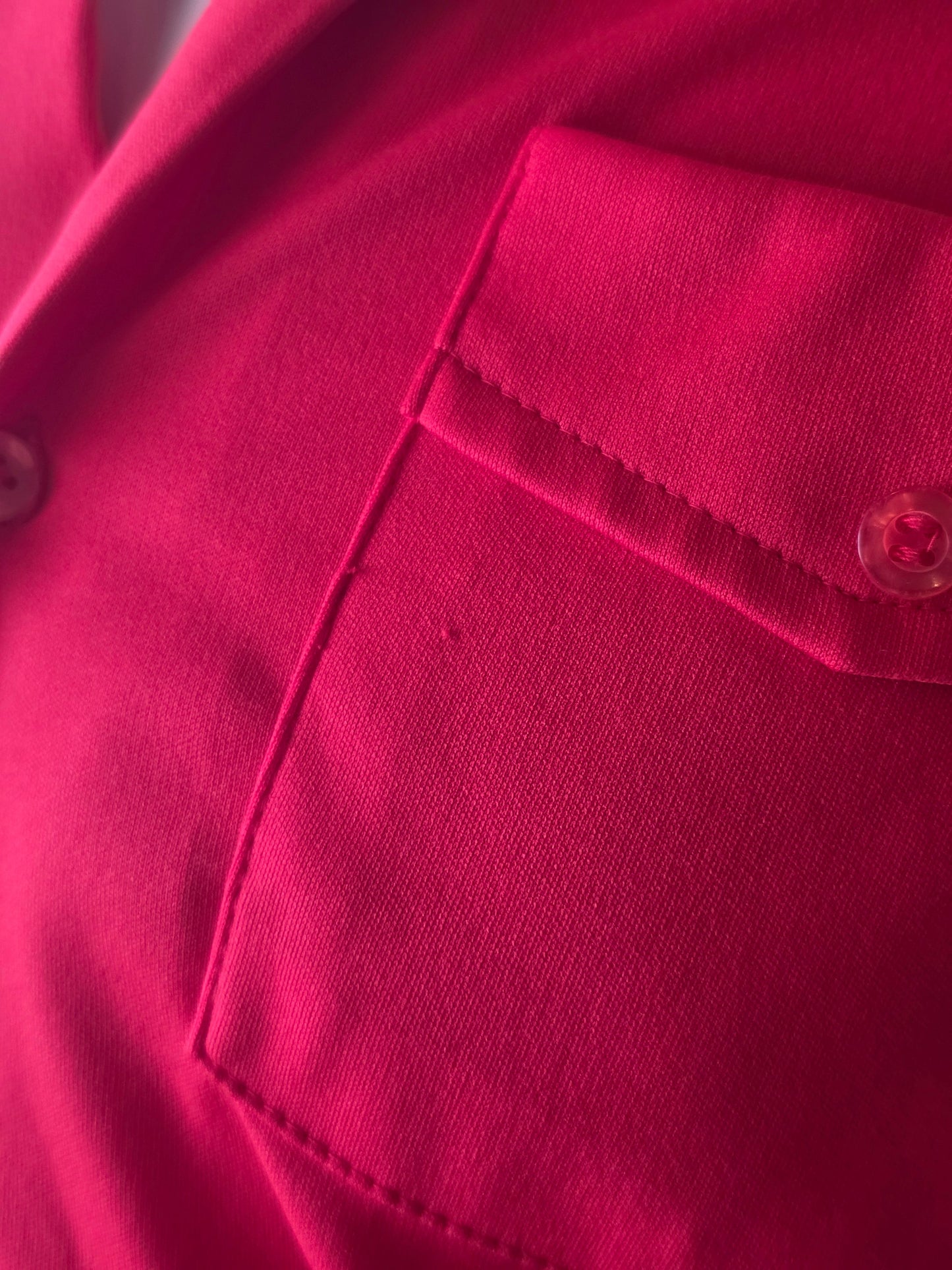 1970s Red Vintage Button Down