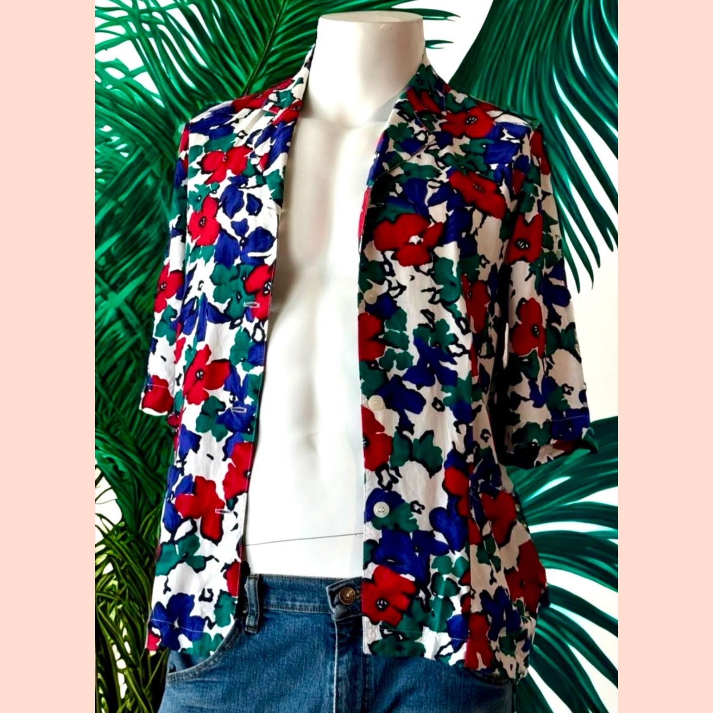 1980s Floral Top