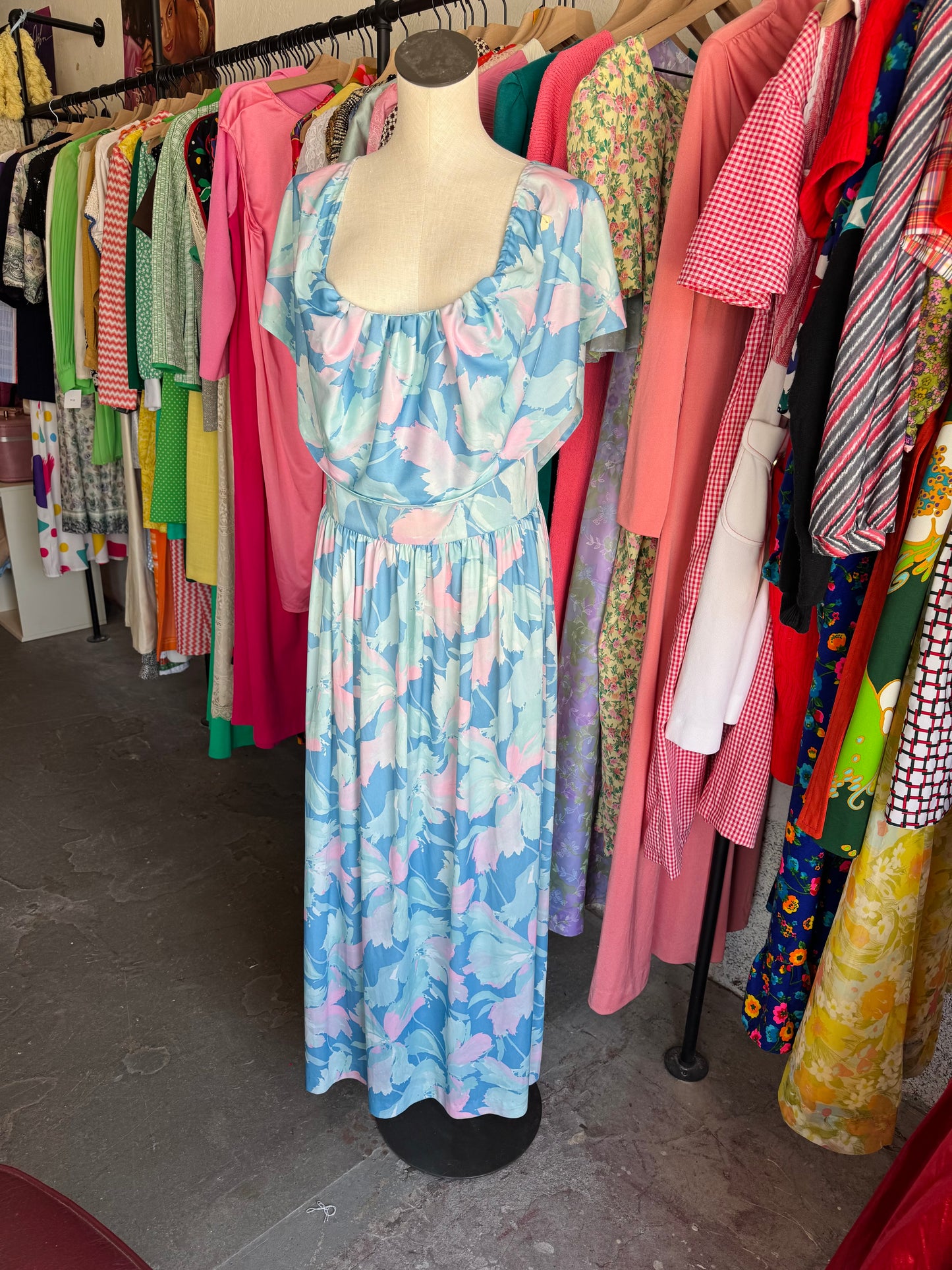 1970s JCPenney Pastel Dress