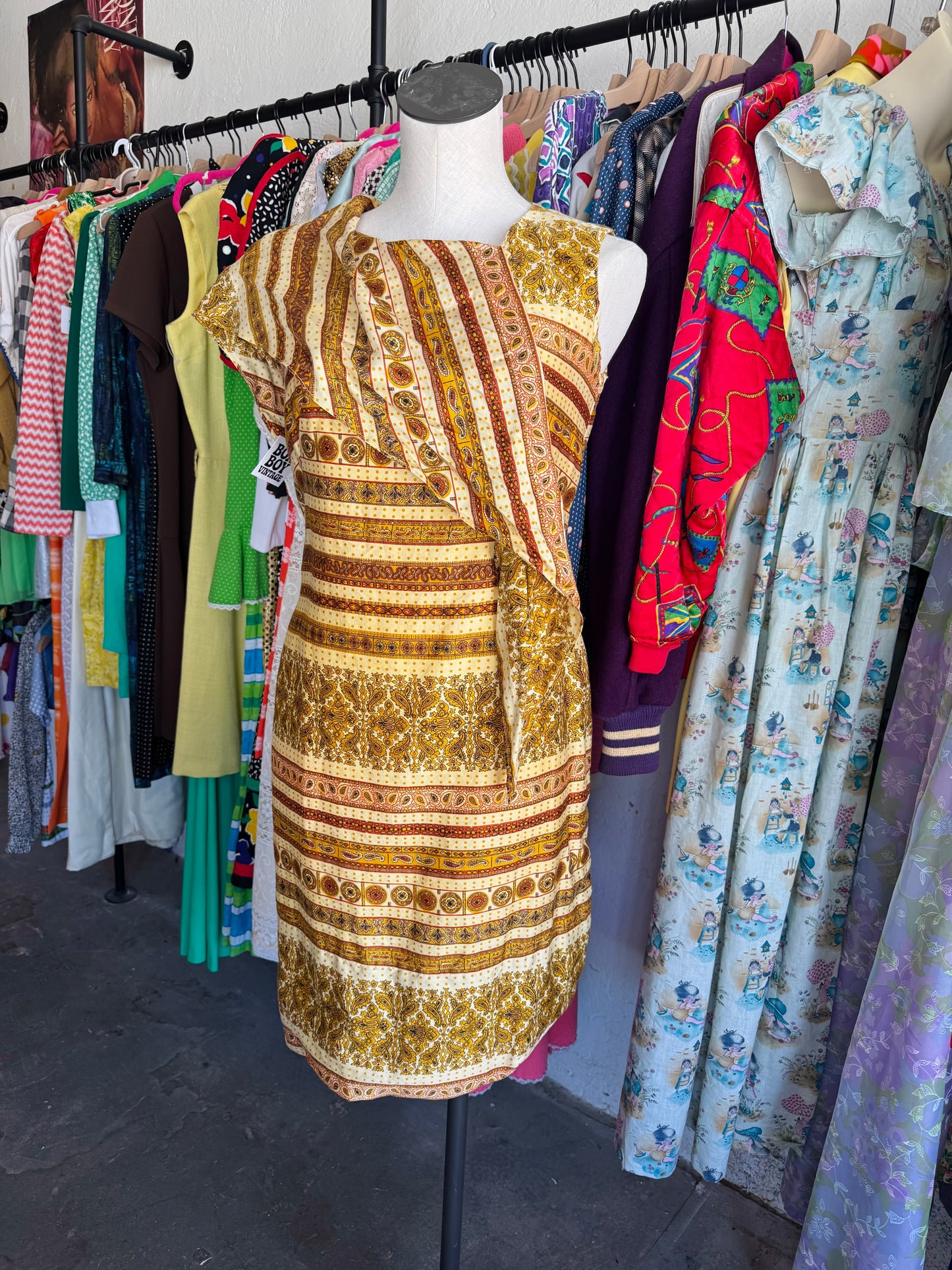 1960s Dynasty Hong Kong Neck Tie Dress