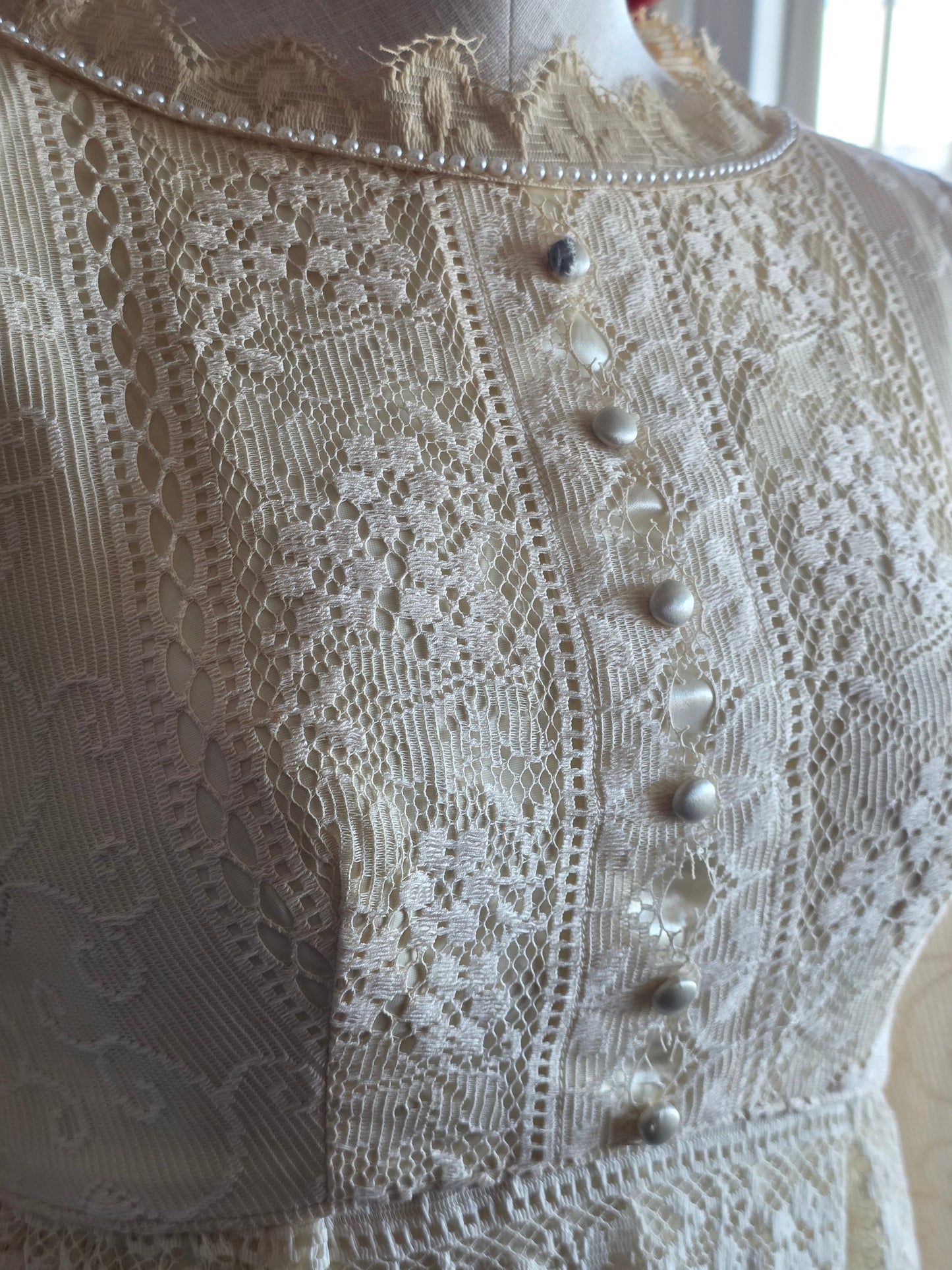 1970s emma domb Cream Dress