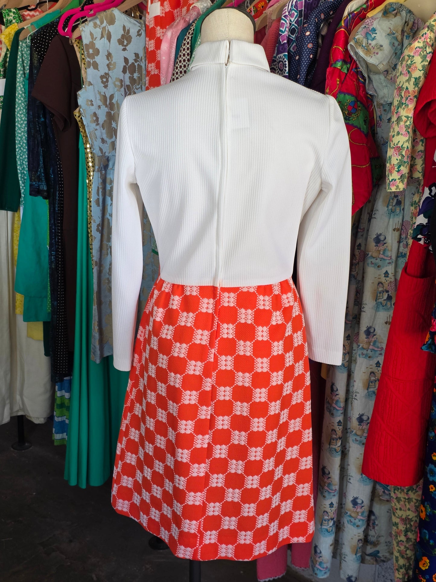 1960s Orange Dress