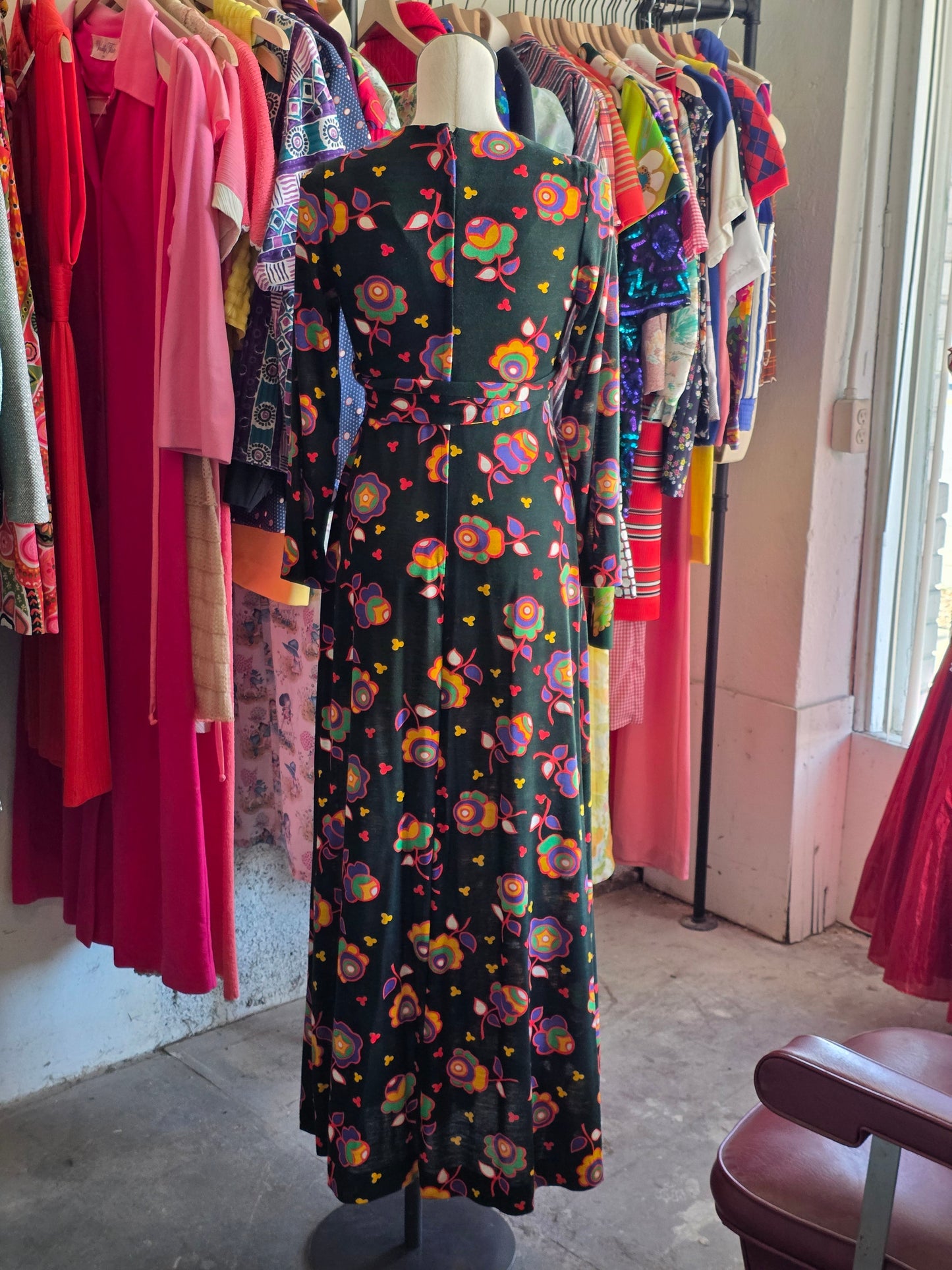 1980s Kelly Arden Funky Yellow Dress