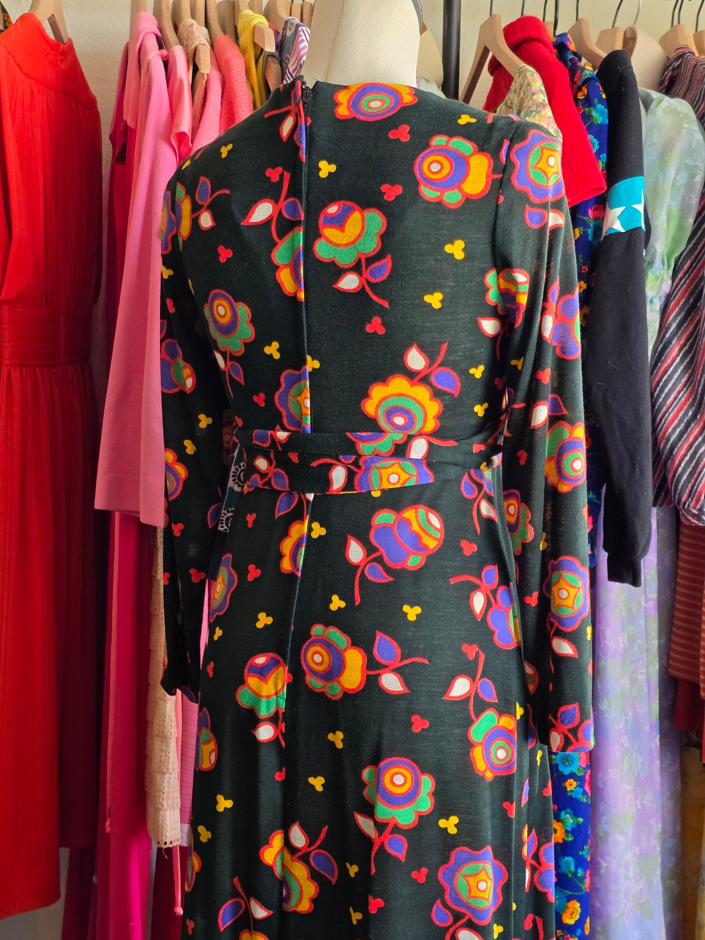 1980s Kelly Arden Funky Yellow Dress