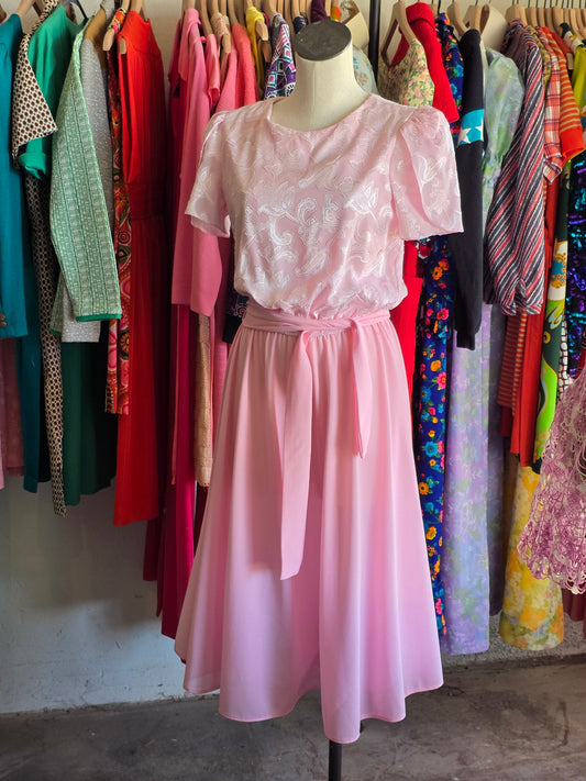 1980s Boston Maid Pink Dress