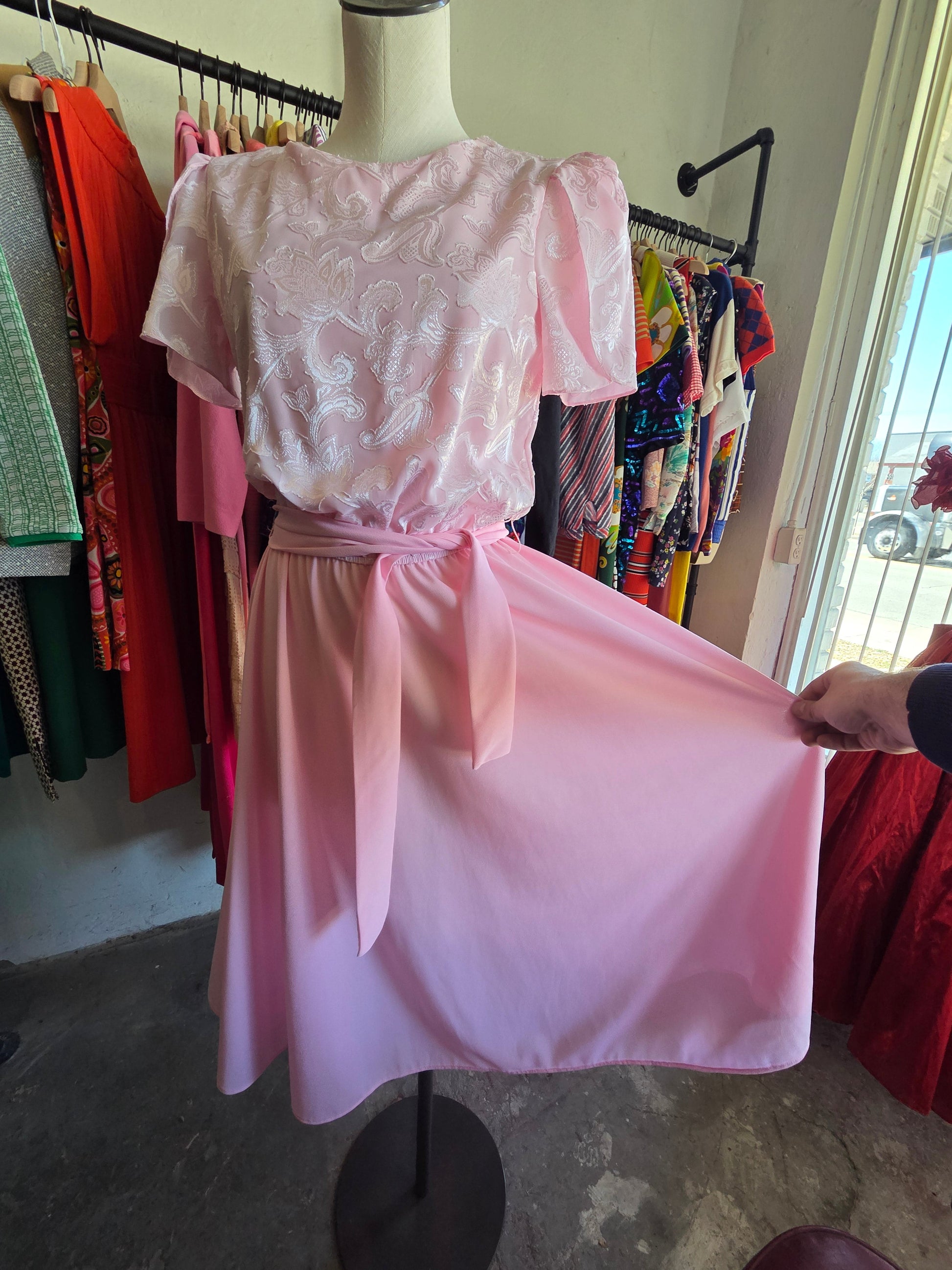 1980s Boston Maid Pink Dress