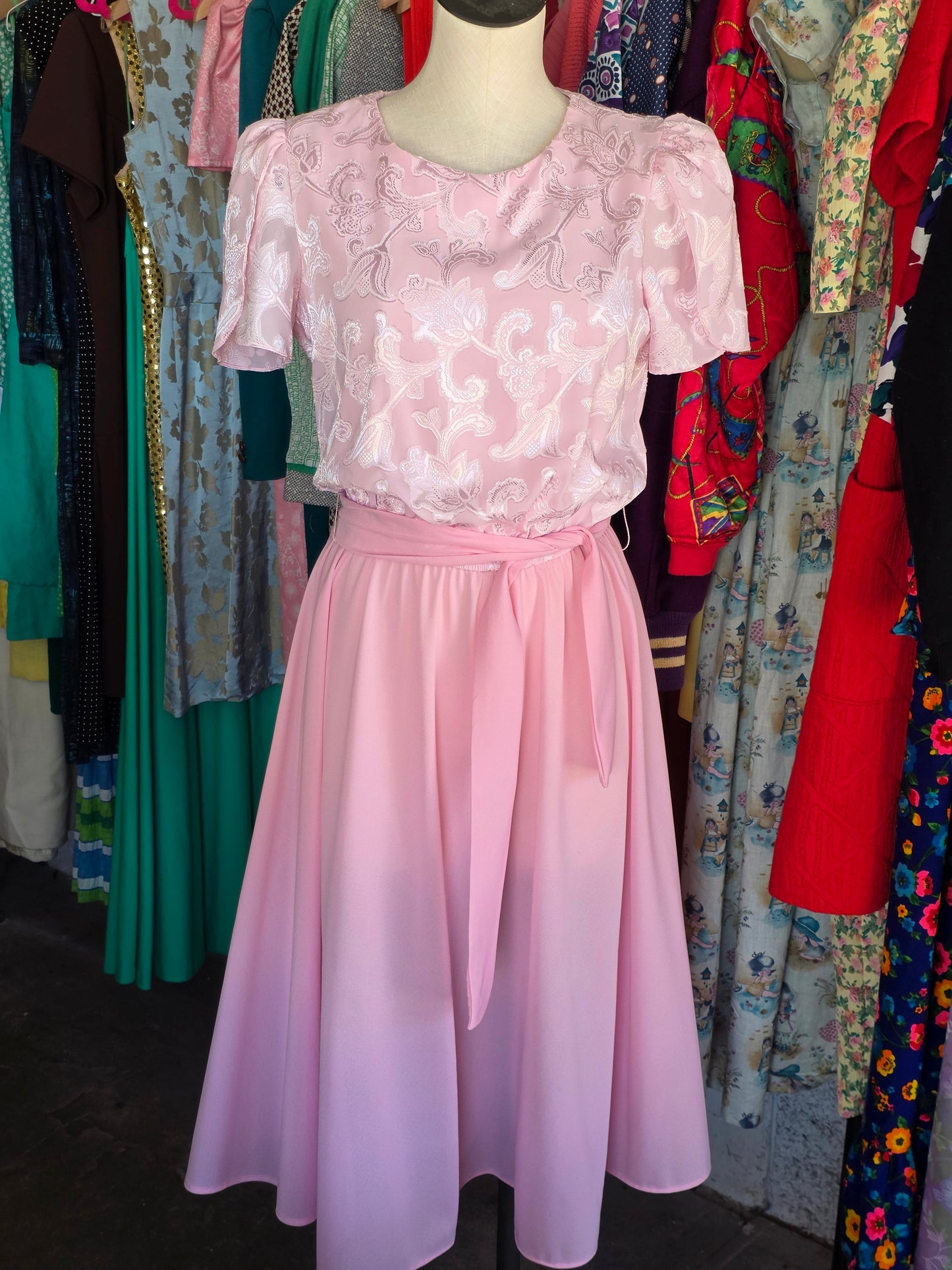 1980s Boston Maid Pink Dress