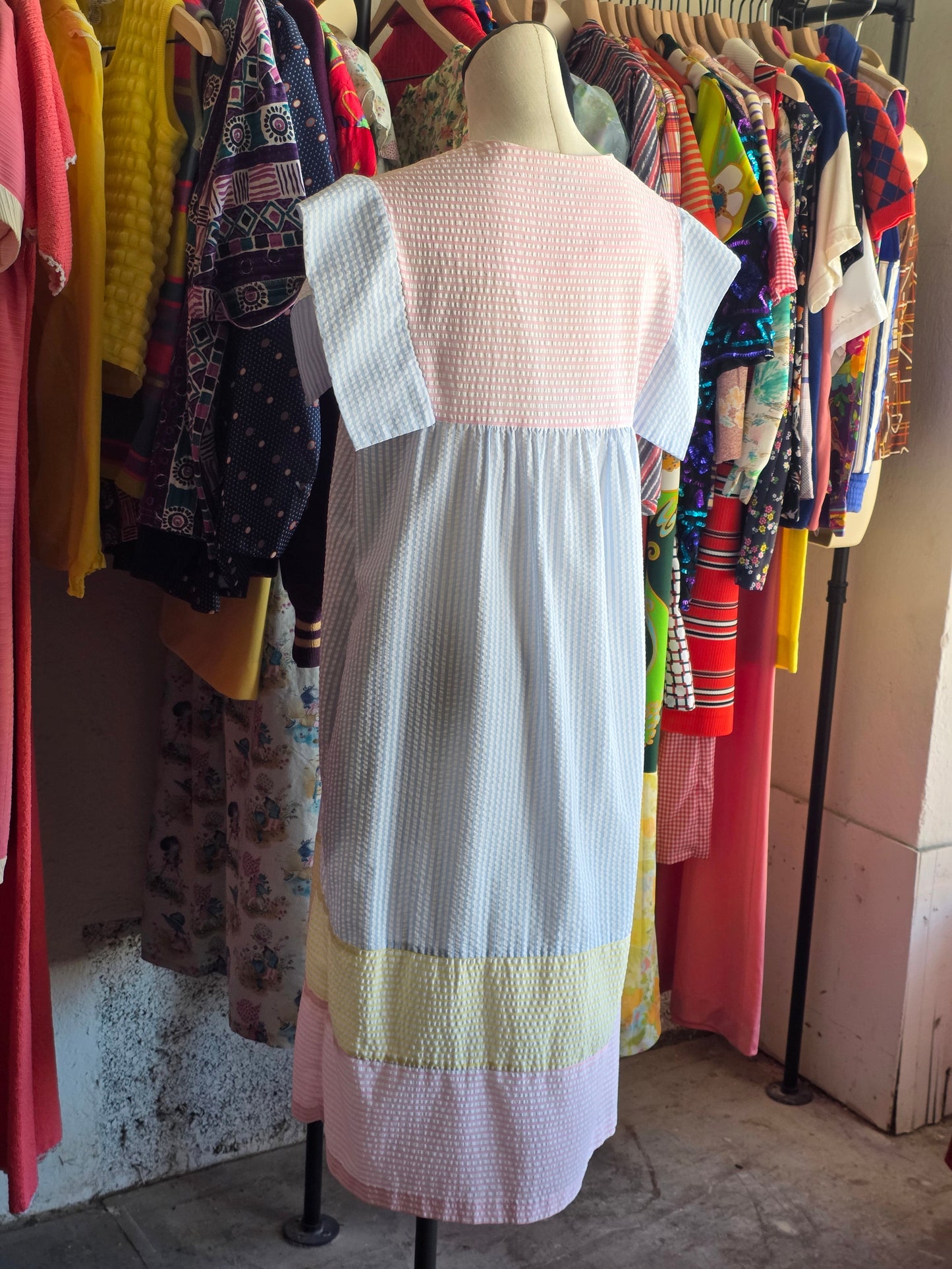 1980s Sayburry Yellow Dress