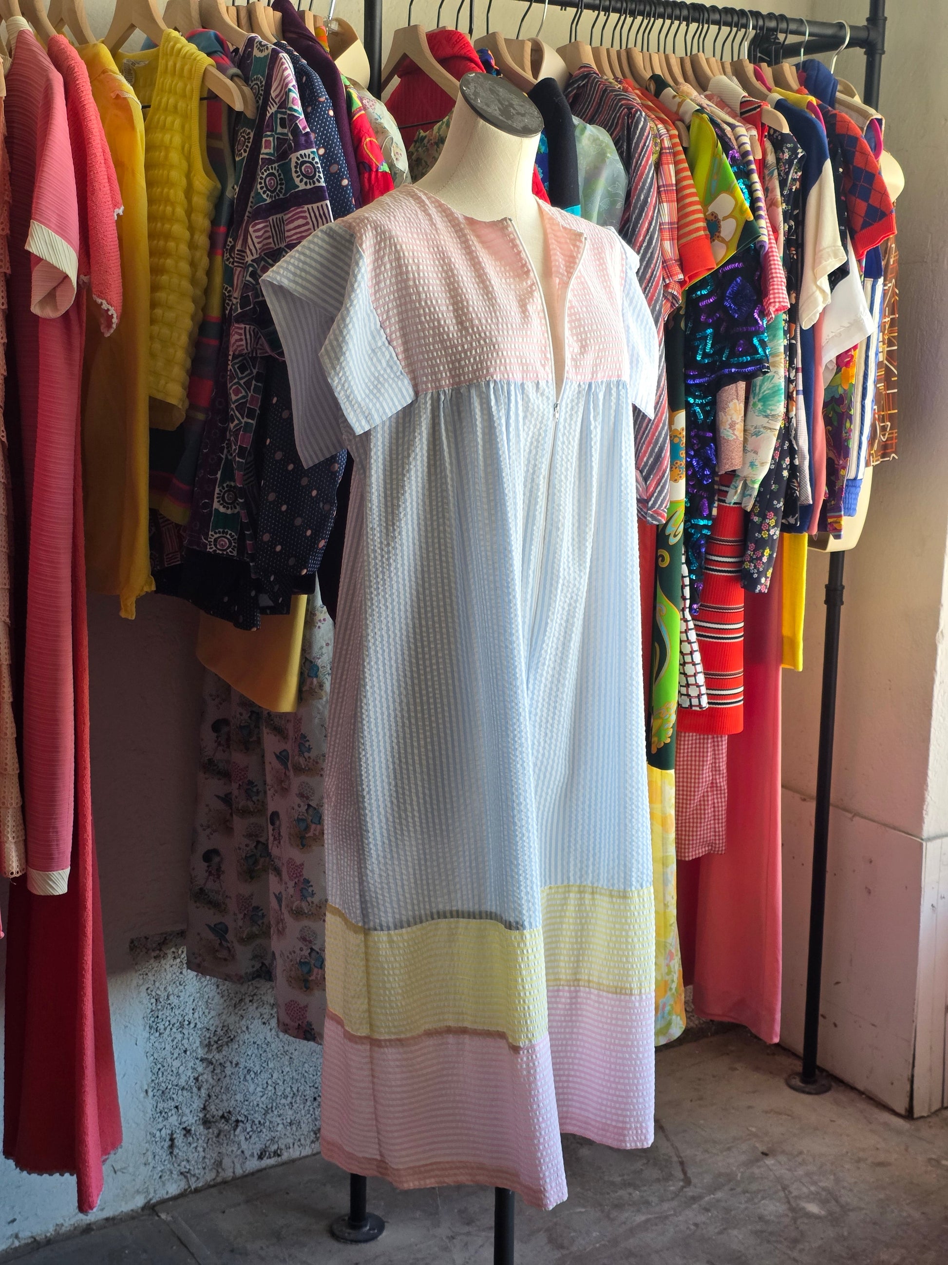 1980s Sayburry Yellow Dress