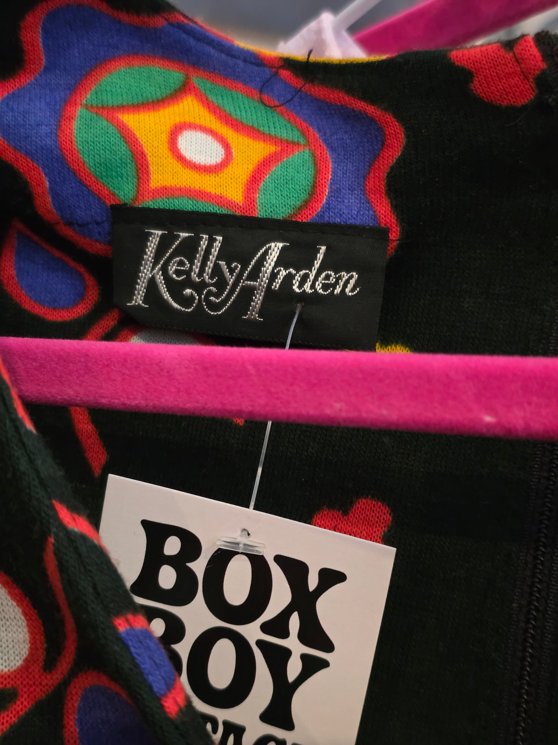 1980s Kelly Arden Funky Yellow Dress