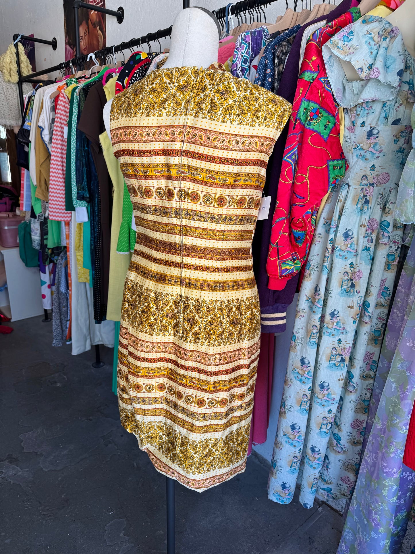 1960s Dynasty Hong Kong Neck Tie Dress