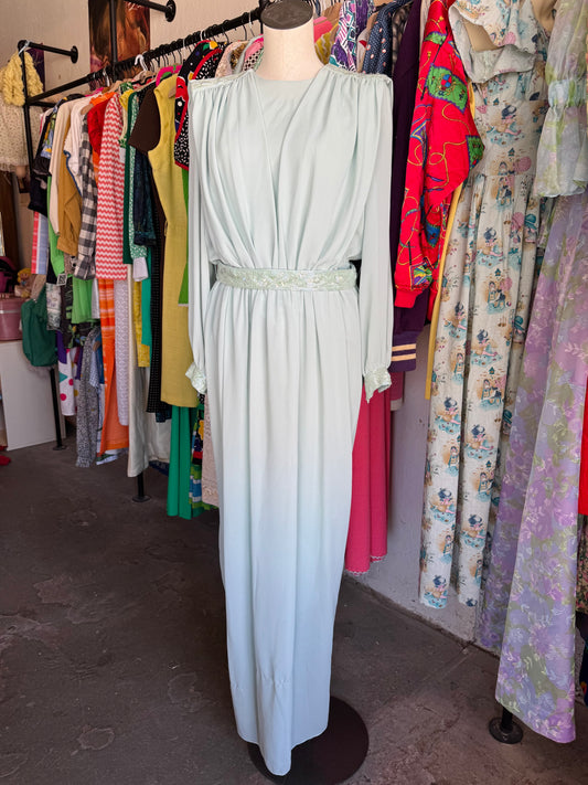 1980s Jack Bryan Beaded Evening Dress