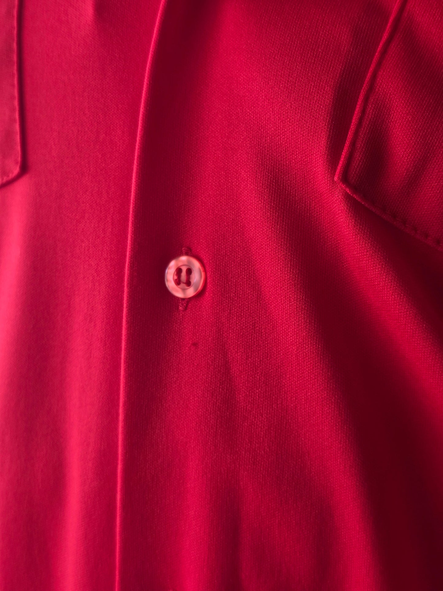 1970s Red Vintage Button Down 