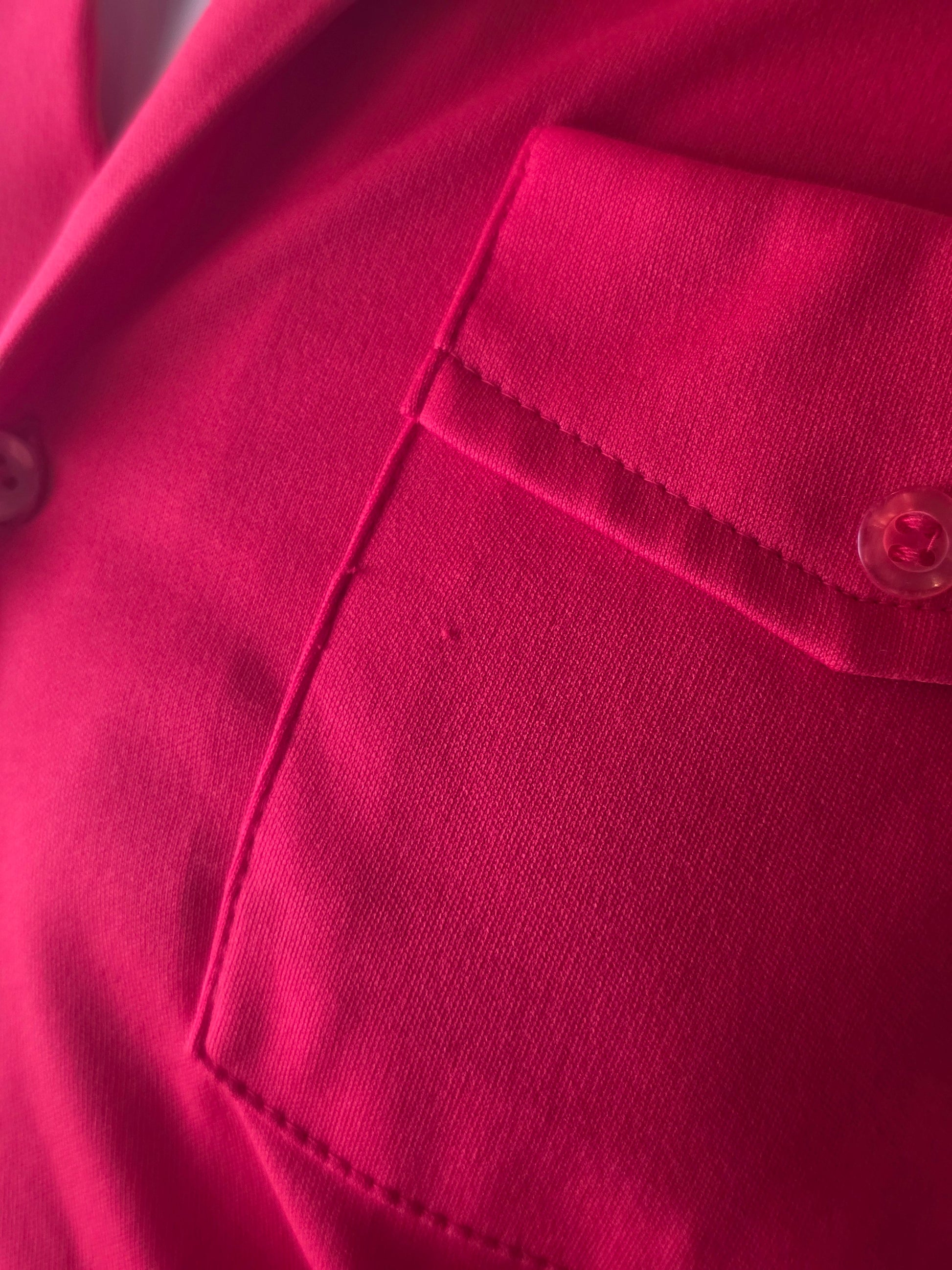 1970s Red Vintage Button Down 