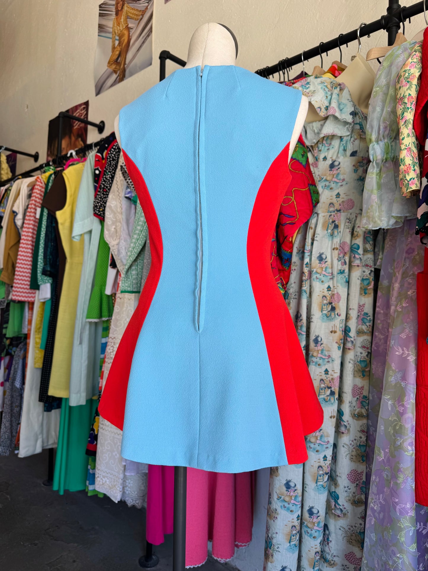 1950s Cheer Uniform Mini Dress