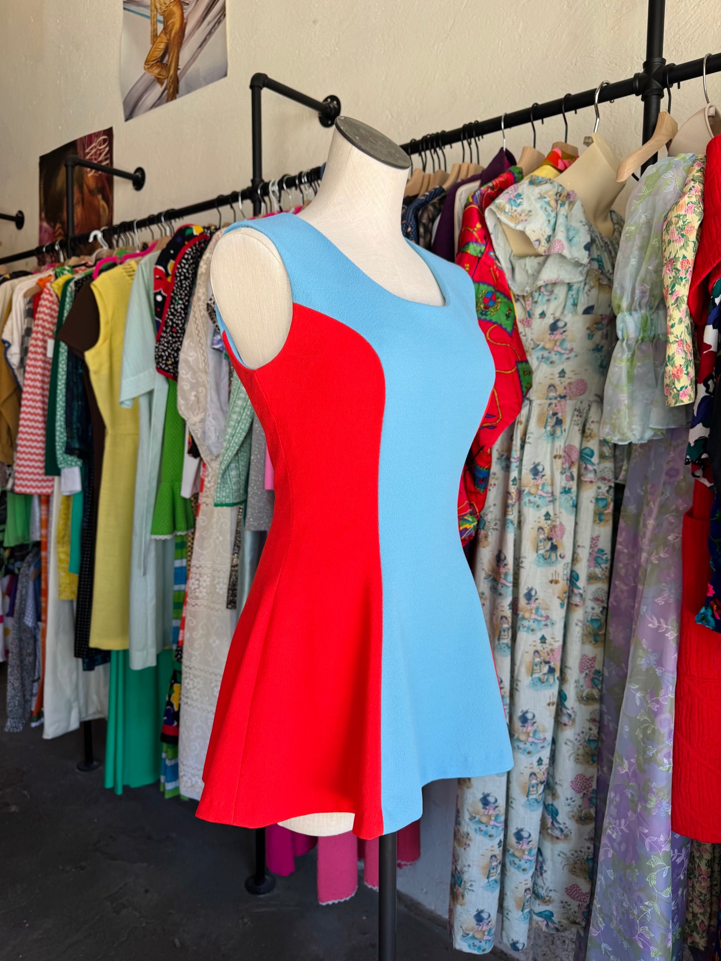 1950s Cheer Uniform Mini Dress