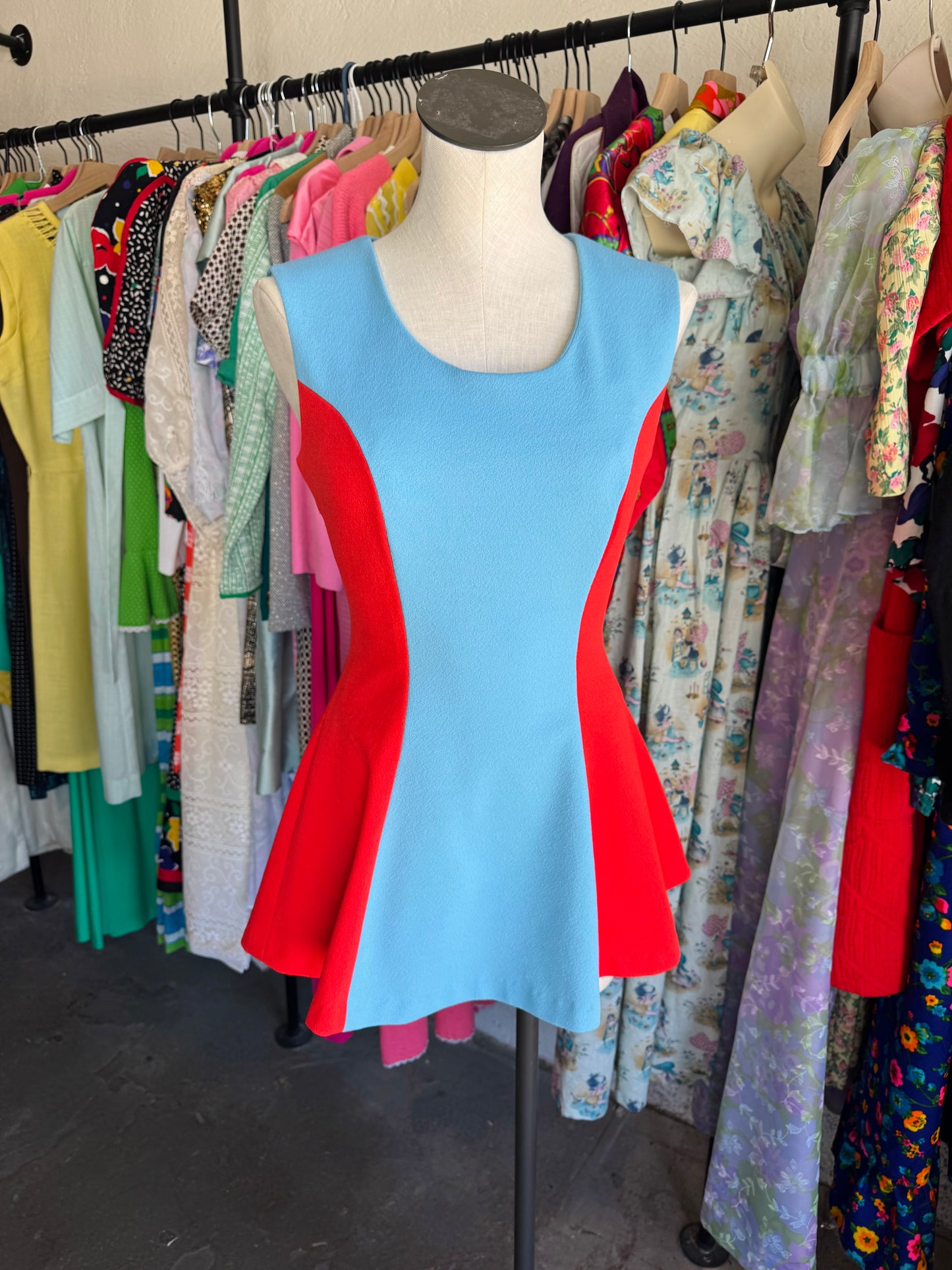 1950s Cheer Uniform Mini Dress