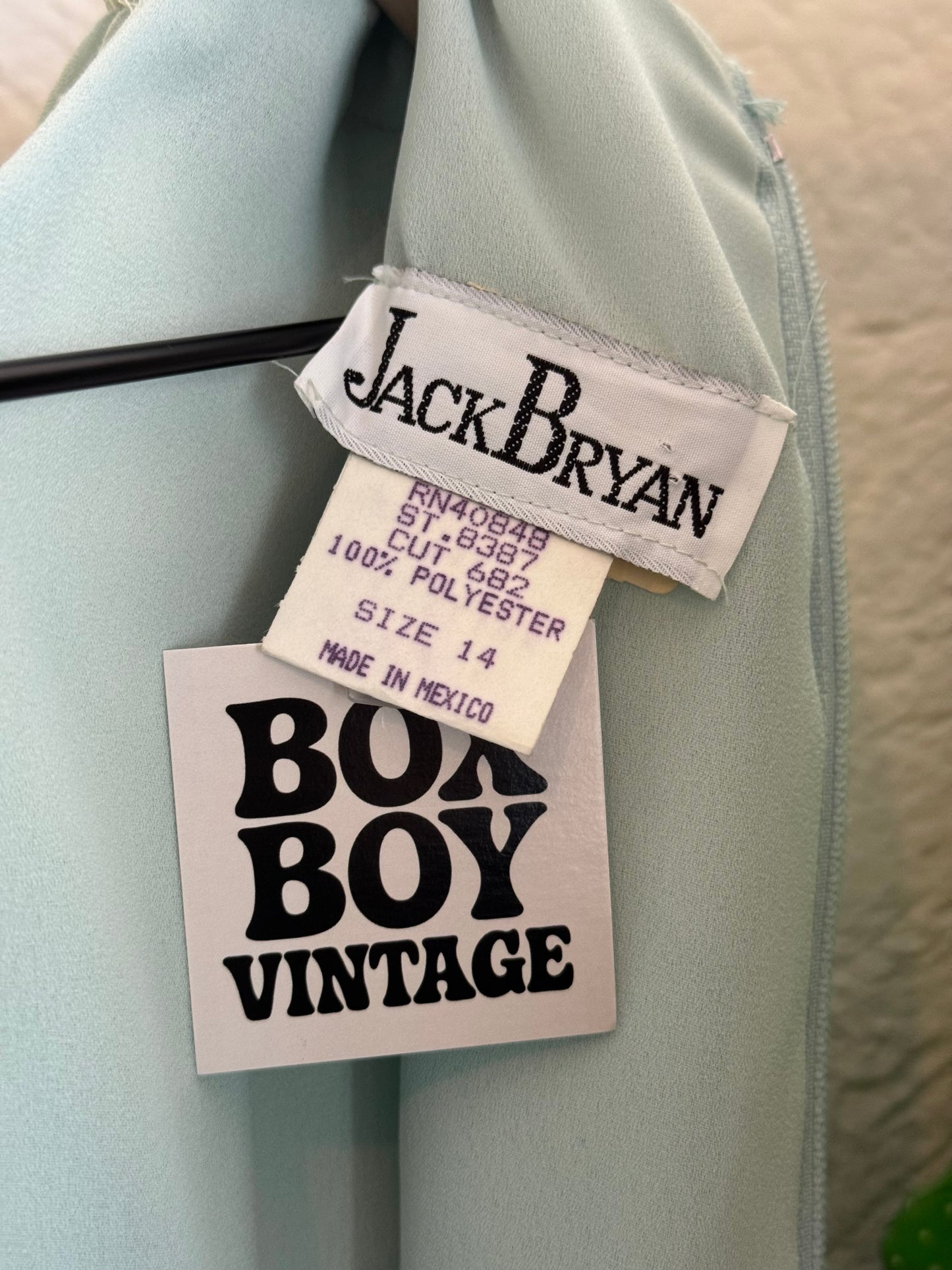 1980s Jack Bryan Beaded Evening Dress