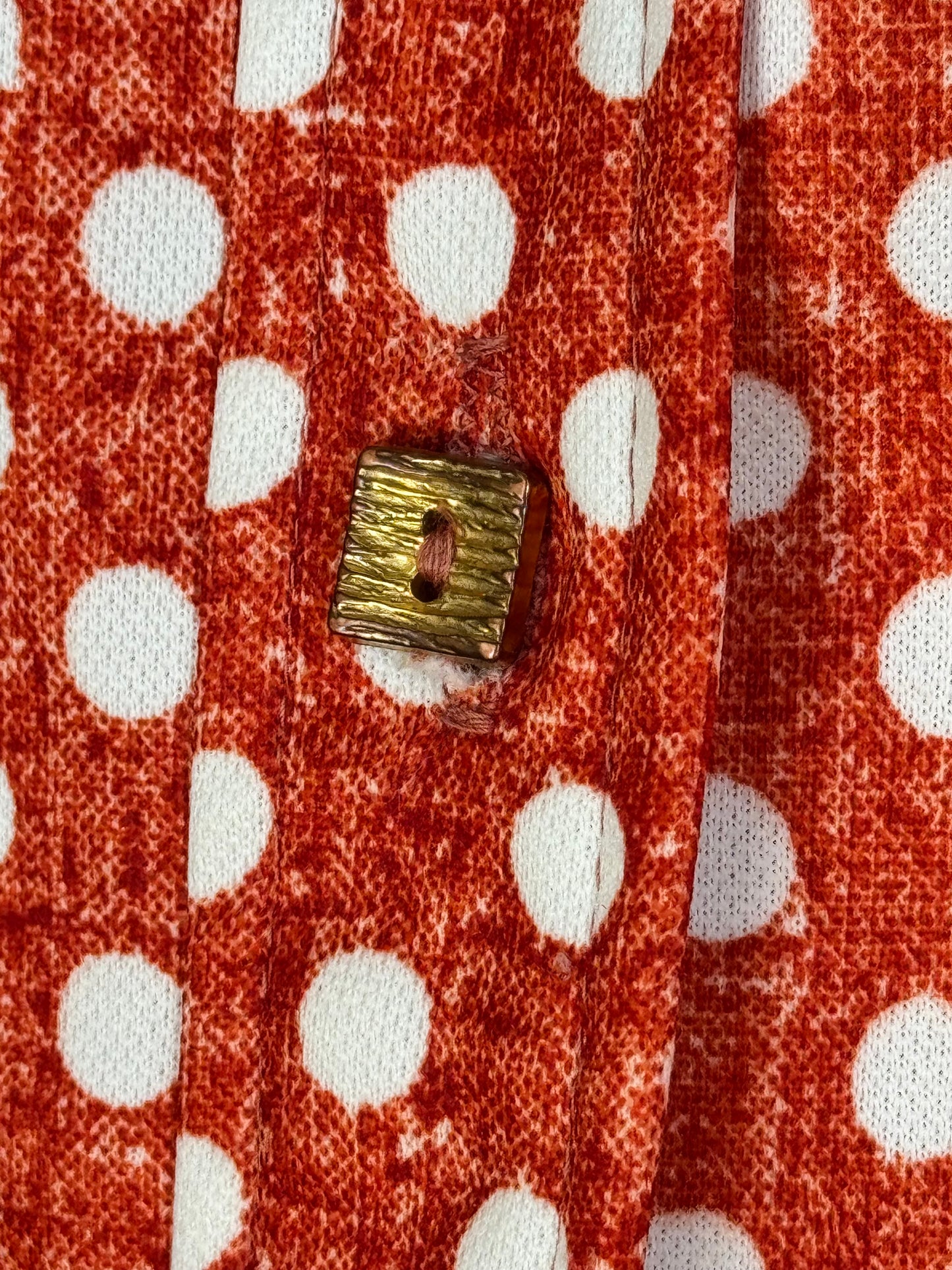 1970s Red Polka Dot Vintage Blouse