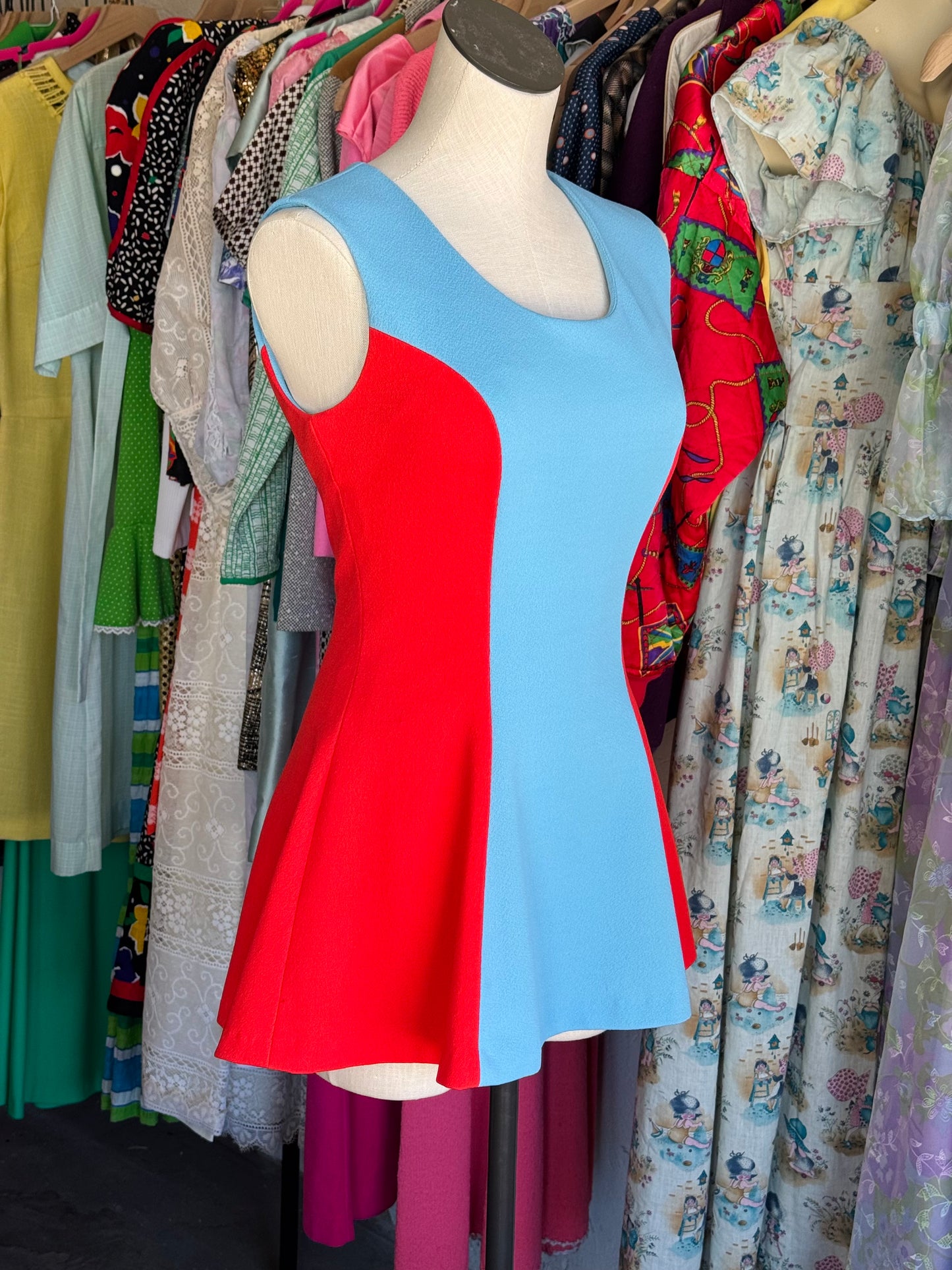 1950s Cheer Uniform Mini Dress