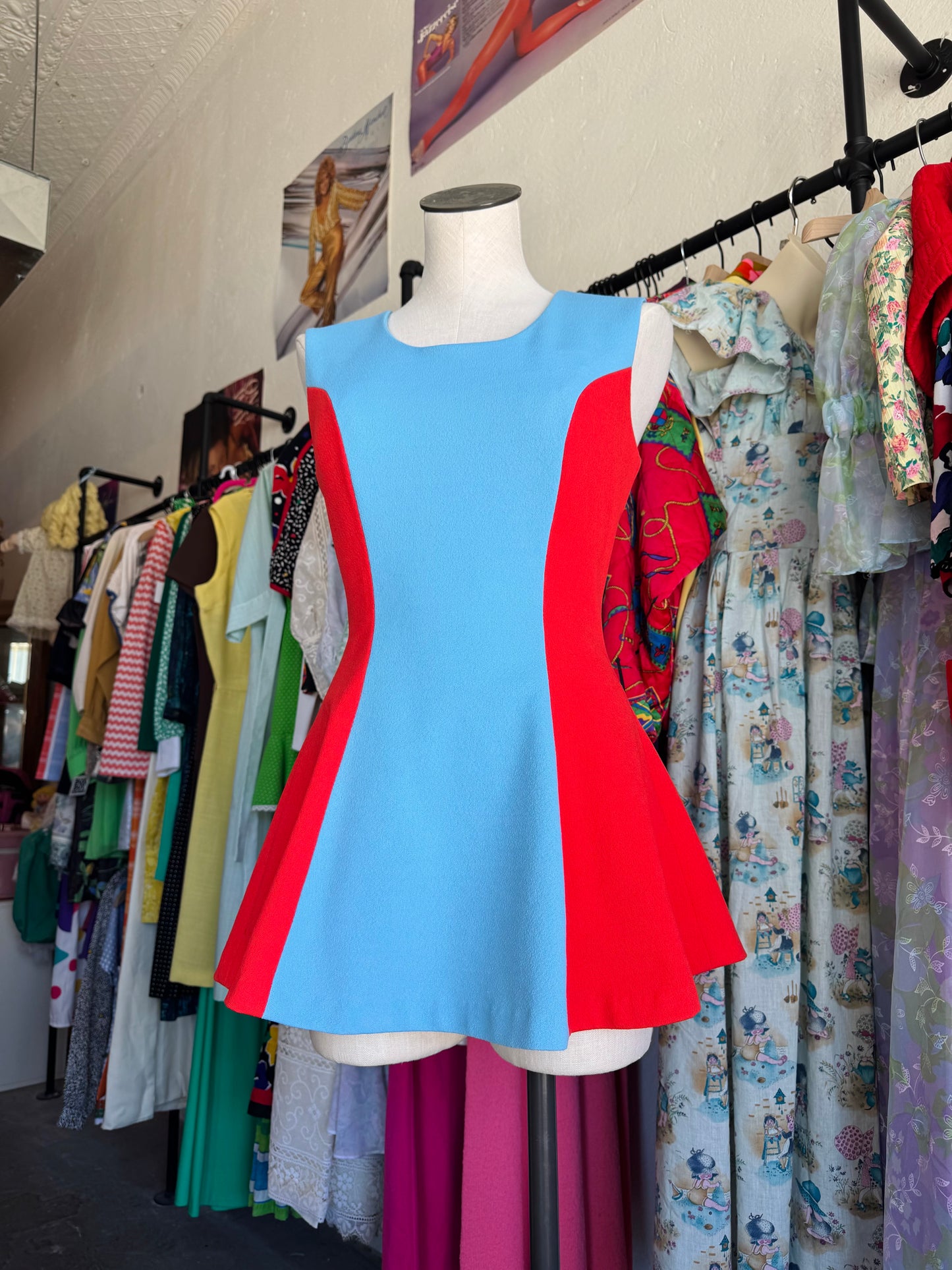 1950s Cheer Uniform Mini Dress