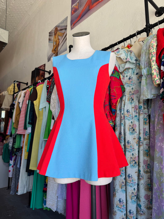 1950s Cheer Uniform Mini Dress