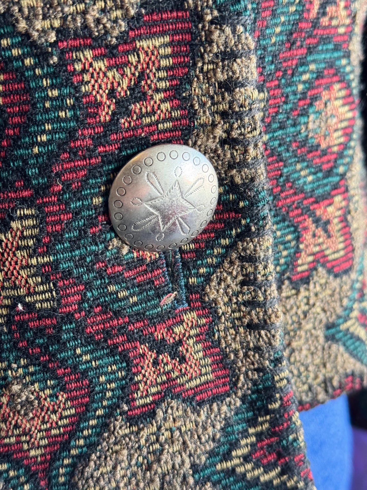 1990s Cactus Flower Cropped Jacket