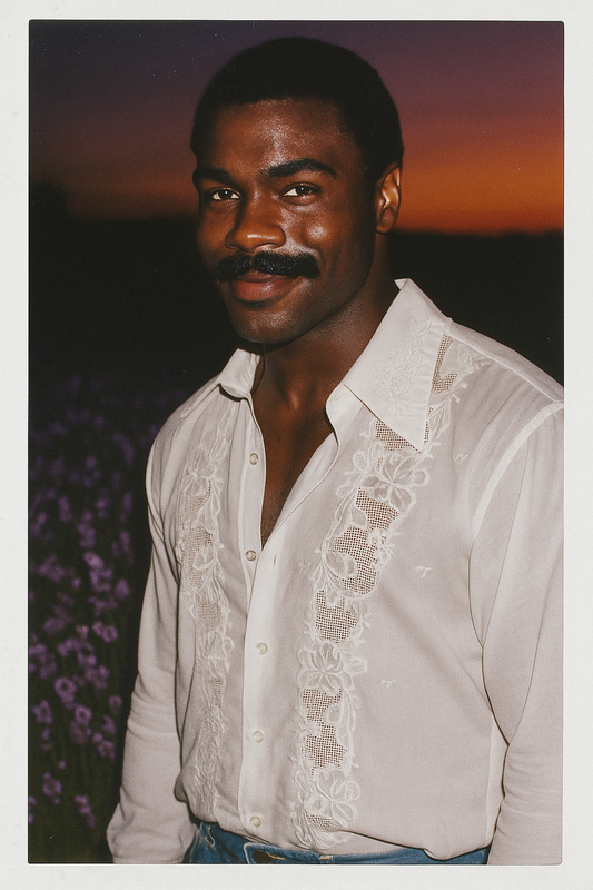 1970s Elegant Button Up
