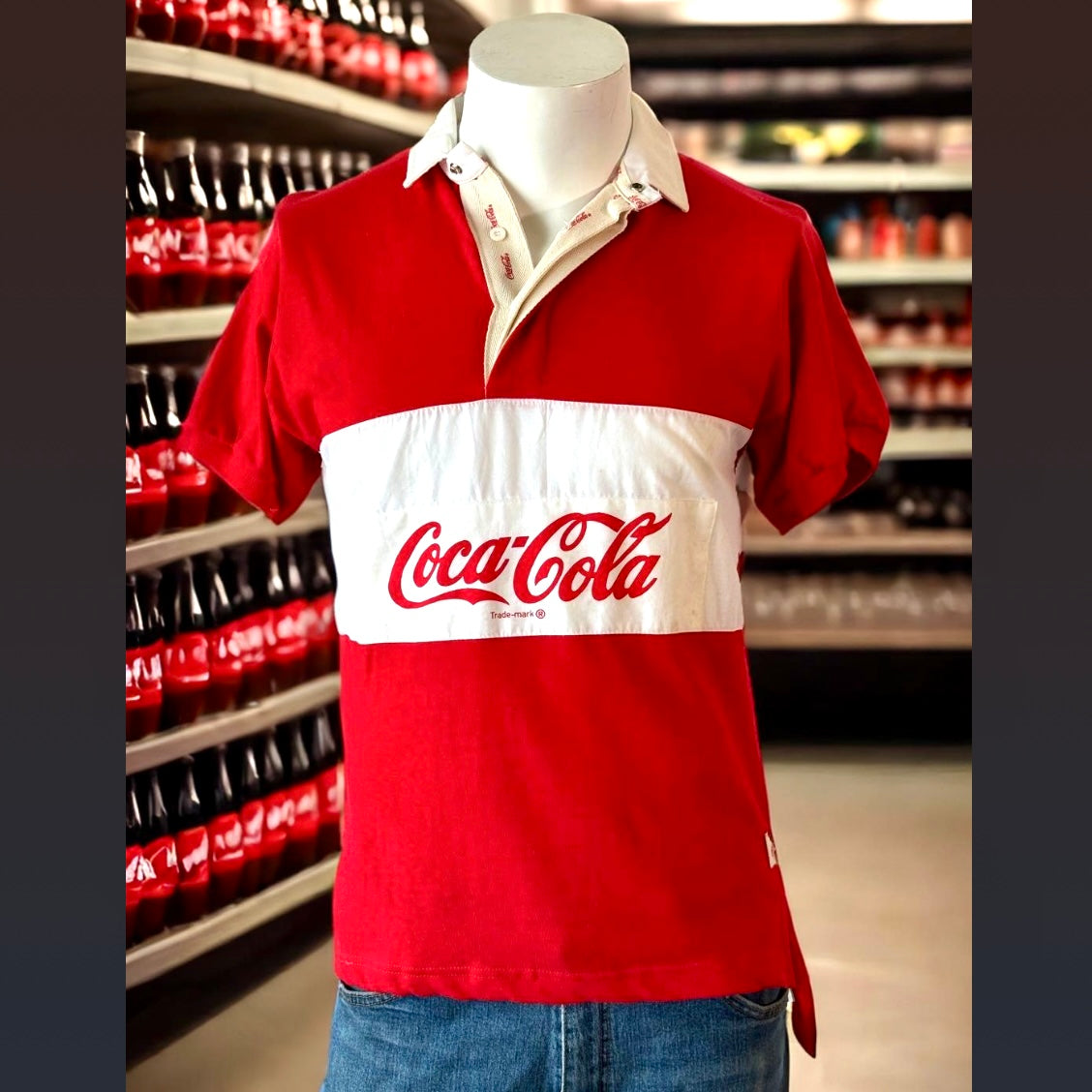 1980s Red and White Coca-Cola Shirt