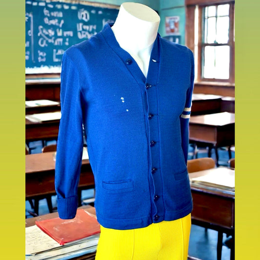 1950s Blue Varsity Cardigan