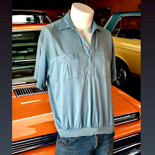 1960s Powder Blue Golf Shirt - Great Condition