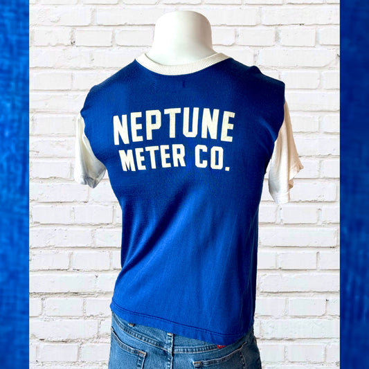 1950s New York Neptune Meter T-Shirt - Minor Paint Spots