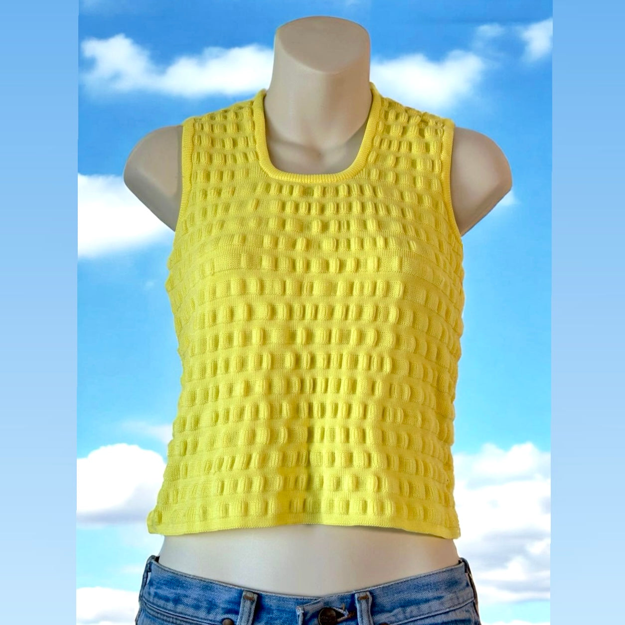 1960s Yellow Crop Top